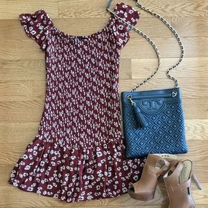 Zara Smocked Floral Print Dress/Tunic